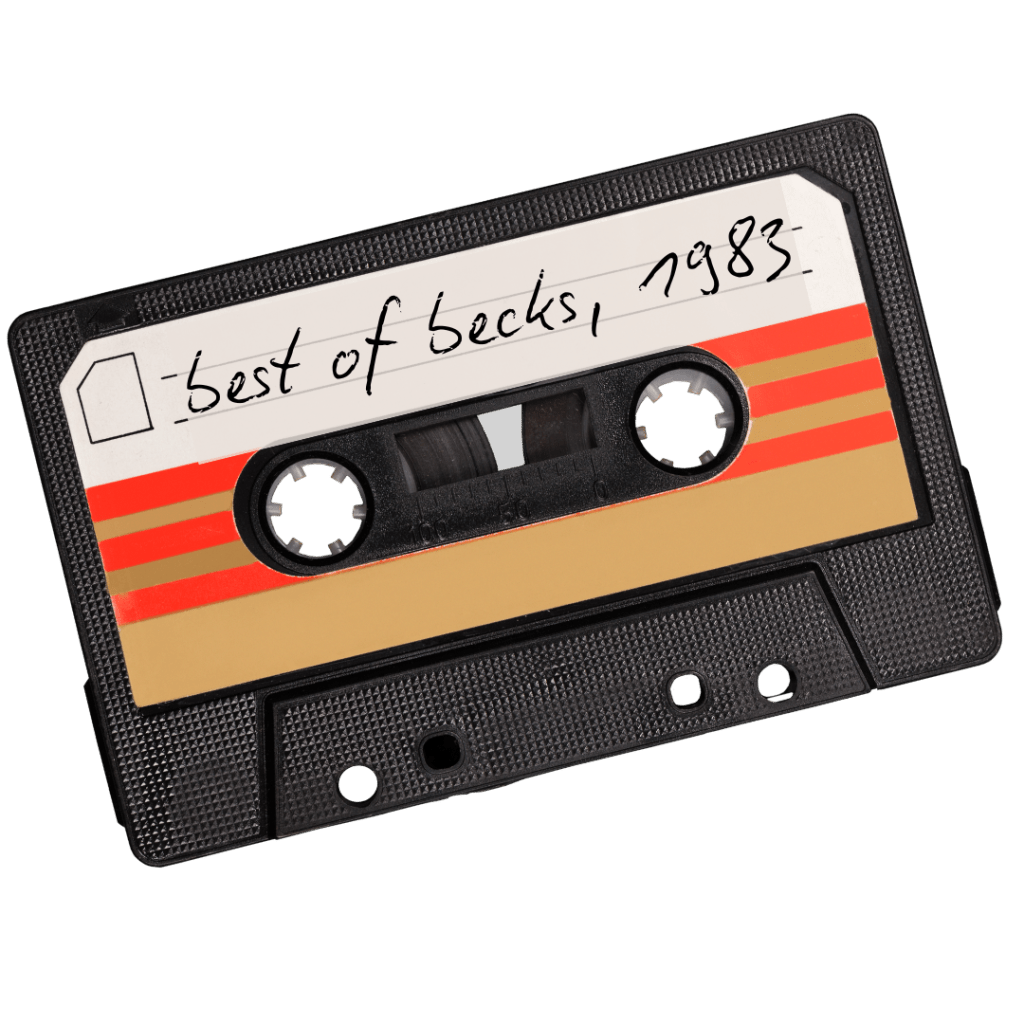 cassette labelled "Best of Becks, 1983"